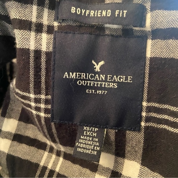 American Eagle  women’s plaid boyfriend fit button up shirt in‎ size x-small - Picture 5 of 6